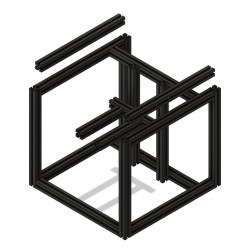 Voron V0/V0.1 frame (Black)