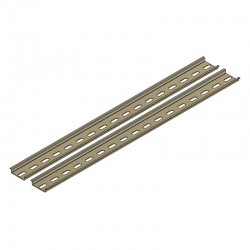 DIN rails (yellow zinc, 418mm)