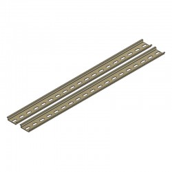 DIN rails (yellow zinc, 468mm)