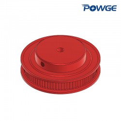 2GT Pulley 80T/6mm/5mm (red)