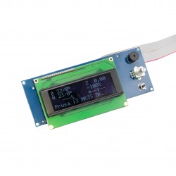 LCD module with white OLED